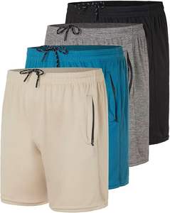 Shorts de plage et de sport pour hommes personnalisés de haute qualité, taille mi-haute, décontractés, en tissu tissé, avec cordon de serrage et motif imprimé - Product Image 4