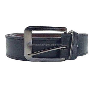 Durable Men & Women's Vintage Distressed Full Grain Genuine Leather Belts With Rugged Casual Style Featuring Antique Pin Buckle - Product Image 2