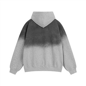 New Men's Winter Acid Washed Streetwear <b>Hoodies</b> Fleece Blend Breathable Quick Dry Cotton <b>Polyester</b> <b>Hoodies</b> - Product Image 3