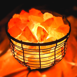Lampes en sel de l'Himalaya rouge contemporaines, collection de décoration en cristal haut de gamme avec logo personnalisé, services de fabrication OEM sous marque privée - Product Image 5