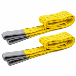 Eslinga de Cinta Doble Provina de 3 Toneladas, 75 mm, 4 m, Poliéster de Alta Resistencia, Diseño de Doble Capa, Accesorios de Acero para Elevación con Grúa - Product Image 1