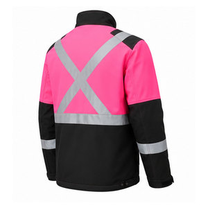 Premium Working <b>Jacket</b> Reflective Hi Vis Utility Coat Durable Waterproof For Warehouse Road Maintenance And Site <b>Workers</b> - Product Image 4