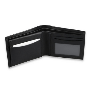 Business Multi Card Genuine <b>Leather</b> Vintage <b>Wallet</b> High Quality Custom Design Low MOQ Wholesale <b>Men</b> <b>Tri</b>-<b>Fold</b> Closure RFID - Product Image 2