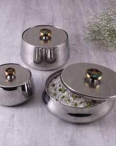 Indian Manufacturer Eco Friendly Classic Stainless Steel Mixing Bowl <b>Silver</b> Polished Handmade Salad Bowls for Kitchen Serving - Product Image 4
