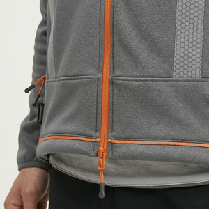 Men's <b>Work</b> Jacket with Reflective Stripes Gray Orange Safety Coat Comfortable Safety Reflective <b>Work</b> Jacket / Working <b>Clothes</b> - Product Image 5