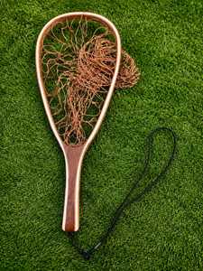 Wholesale Custom High Quality Wooden <b>Fly</b> Fishing Trout Landing <b>Net</b> Rubber Mesh Lightweight High Elastic Hanging Hook Nylon <b>Net</b> - Product Image 2
