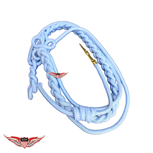 Cordons d'épaule tressés en aiguillette avec embout argenté métallique, style classique, en nylon et coton, pour vêtements - Product Image 6