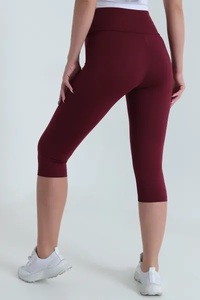 Leggings de yoga unis pour femme, taille haute, longueur cheville, sans couture, simples, élastiques, respirants, écologiques, séchage rapide, pour l'entraînement - Product Image 6