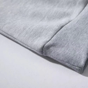 <b>Men's</b> Gray Black Raglan Sleeve Crew Neck Knitted <b>Pullover</b> Casual Autumn Style Sweatshirt Regular Fit Solid Color - Product Image 5