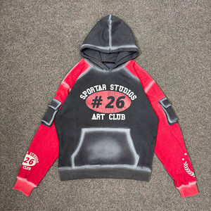 Hoodie Raglan Homme Oversize Effet Délavé Personnalisé avec Logo Imprimé en Relief 3D et Sérigraphie – Style Décontracté Streetwear – Fournisseur Direct Usine - Product Image 6