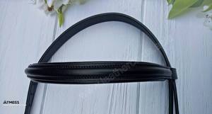 Frontal en cuir uni pour cheval avec couleur et taille personnalisables – Pièce de bride durable pour usage équestre - Product Image 2