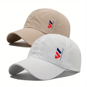 Breathable Perforated Trucker <b>Hat</b> Adjustable Baseball Cap Solid Color Casual Outdoor Adult Cap Sports Travel Custom Logo - Product Image 3