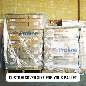 Cubiertas de palés de PE reutilizables personalizables de plástico aislado, película cuadrada impermeable a prueba de polvo en varios tamaños y grosores - Product Image 3