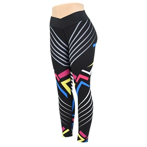 Wholesale Women's Customizable MMA Compression Leggings XS <b>Size</b> Push-Up Printed Yoga Tights Elastic <b>Waist</b> Yoga Leggings - Product Image 1