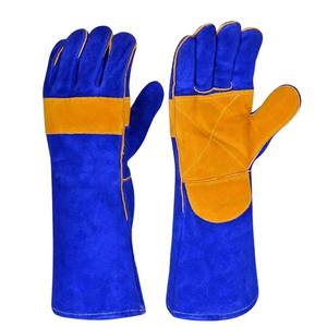 Guantes de Trabajo de Cuero Cómodos para Soldadura, con Dedos Reforzados, para Aplicaciones Industriales Pesadas - Product Image 5