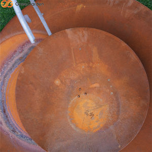 Fuente de Agua Recirculante Contemporánea de Acero Corten, Pequeña, Resistente a la Intemperie, para Interiores y Exteriores, para Jardines y Patios - Product Image 5