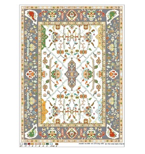 Alfombra Clásica de Lana Anudada a Mano de Primera Calidad, Multicolor, Tradicional Persa con Medallón Floral, Pelo Plano, para Sala de Estar y Dormitorio - Product Image 6