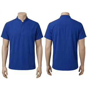 ชุดเสื้อสครับสีม่วงผ้าโพลีคอตตอน 190 GSM ระดับพรีเมียม ระบายอากาศได้ดี พร้อมปักโลโก้ตามสั่ง - Product Image 6