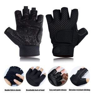 Guantes de Ciclismo de Medio Dedo con Diseño Único y Estampado Personalizado, de Cuero Vacuno, con Muñequera Ajustable, para Gimnasio, Fitness y Culturismo - Product Image 5