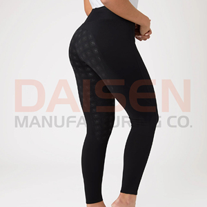 Leggings d'équitation pour femmes avec grip en silicone, taille haute, extensibles, respirants, pour l'entraînement - Product Image 2