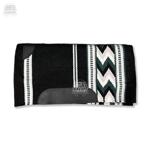 Tapis de selle de cheval western avec logo personnalisé en laine indienne feutre patchs en daim pour la vente en gros équestre - Product Image 6
