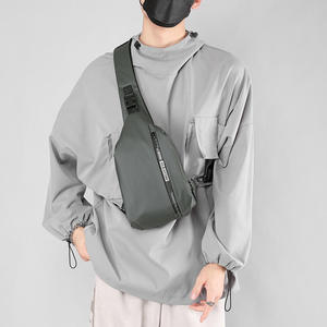 Sac de poitrine unisexe Bagnex en nylon léger et imperméable, sac banane fonctionnel pour le cyclisme en extérieur avec motif ceinture - Product Image 5