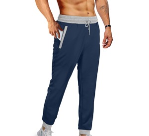 Winter Warm <b>Men's</b> Fleece Lined <b>Joggers</b> Thick Fleece Sweatpants Thermal Trousers Casual Drawstring Side Pockets Autumn Wear - Product Image 5