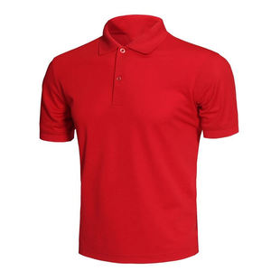 Produit phare : Col en toile solide pour chemises pour hommes / Vente en gros de chemises pour hommes de haute qualité à séchage rapide sans poche, style polo - Product Image 3