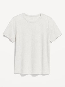 Wholesale Women's O-neck Casual Short Sleeved Terry T-shirts Summer Customized Printed Plain Color 100% Cotton Quick Dry - Product Image 4