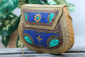 Bolsos Cruzados de Metal con Diseño de Hierro Tallado para Mujer, para Fiestas Modernas y Bodas, Uso Diario, de la India - Product Image 2