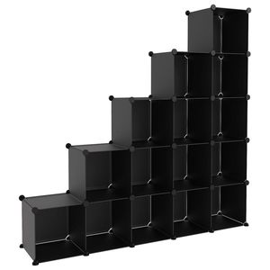 Organizador de Almacenamiento de Plástico PP Negro, Cubo de Almacenamiento de 61.0 x 12.6 x 60.4 Pulgadas - Product Image 2