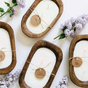 Vela Aromática de Cera de Soja Ecológica al por Mayor en Cuenco de Madera - Vela Decorativa Natural con Etiqueta Privada en Cuenco de Madera - Venta al por Mayor - Product Image 4