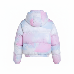 Unisex <b>Yellow</b> Green Solid Hooded <b>Puffer</b> <b>Jacket</b> Breathable Windproof Thick Polyester Winter Coat Casual Loose Fit Streetwear - Product Image 2