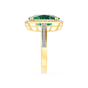 Anillo Clásico Personalizado de Oro Sólido de 14K, 9K, 10K, 18K con Gema de Laboratorio de 6 Quilates, Certificado IGI, Chapado en Rodio, Unisex, MOQ 3 Piezas, 10 Piezas, OEM, ODM, E201342 - Product Image 3