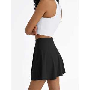 Jupe-short de golf plissée taille haute fluide pour femme avec short intégré, respirante, tenue de sport d'été, poches, service OEM - Product Image 4