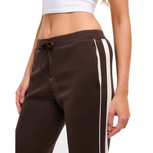 Pantalones Deportivos Flare 100% Algodón, Cómodos y Transpirables, Cintura Elástica, Pantalones Anchos para Mujer con Panel Lateral - Product Image 4