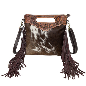Sac fourre-tout à poignée souple en cuir naturel solide à double poche Sacs à bandoulière de style spacieux artisanaux Articles de sacs à main article - Product Image 3