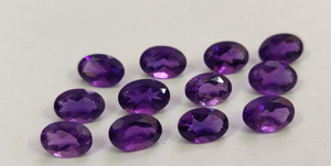Natural Purple Oval Amethyst Calibrated Faceted Gemstone Natural Aquarius Loose Gemstone For Fine Jewelry Making Indian Supplier - Product Image 4