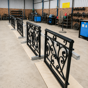 Balcony <b>Railings</b> Outdoor Custom <b>Wrought</b> <b>Iron</b> Balustrade Luxury Decorative Metal <b>Railing</b> Design for Villa Hotel Residential Home - Product Image 3