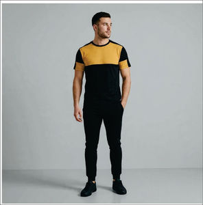 เสื้อยืดแขนสั้นผู้ชายผ้าฝ้าย 100% ขายส่ง พิมพ์ลายกราฟิกตามสั่ง ทรงโอเวอร์ไซส์ เนื้อผ้าเจอร์ซีย์ ลายเรียบ - Product Image 4