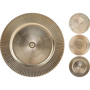 จานรองตกแต่งโลหะลายดอกไม้สำหรับโต๊ะงานแต่งงาน - Product Image 6