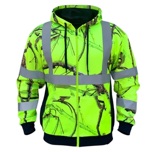 Sweat-shirt de sécurité camouflage à fermeture éclair, réfléchissant, imperméable, haute visibilité, pour le travail, vente en gros - Product Image 1