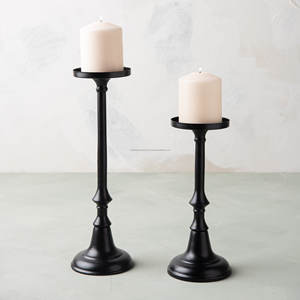 Vaisselle en fonte au design antique Bougeoirs au look vintage Bâton de bougie au design italien Décoration intérieure Fête T-light Holder - Product Image 3