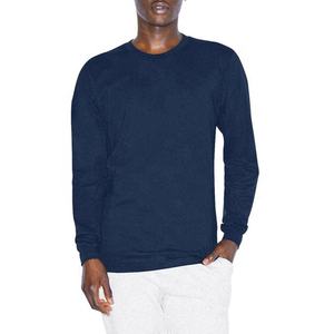 T-shirts pour hommes imprimés avec logo personnalisé vente en gros écologique 200g col en O à manches longues doux OEM Service fournisseur pakistanais 100% - Product Image 5