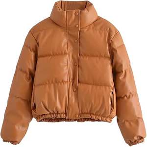 Veste d'hiver coupe-vent Boying, nouvelle collection, en duvet de canard blanc uni, à capuche, avec fermeture boutonnée et zippée, pour femme - Product Image 1