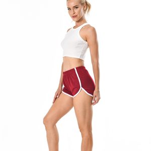 Gym <b>Running</b> Yoga Shorts High Waist Elastic Waist Breathable Waterproof Quick Dry Eco-Friendly Polyester Spandex Training Workout - Product Image 2