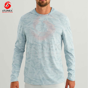Wholesale Men's <b>UV</b> <b>Protection</b> Fishing <b>Hoodie</b> Quick Dry Long Sleeve Athletic Performance <b>hoodie</b> - Product Image 2