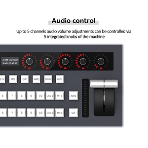 Mezclador de Video Blackmagic de 16 Canales, Mezclador de Video de 8 Canales con Vista Previa, Equipo de Transmisión de TV, Controlador <span class=keywords><strong>Atem</strong></span> - Product Image 4