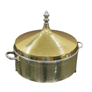 Arabic Round Polished Metal Casserole Pot With Lid Traditional Chinese Design Durable Stainless Steel Handles For Gas - Product Image 6