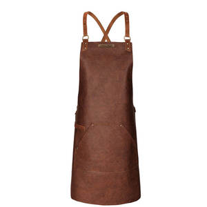 Tablier de barbier en cuir ciré robuste Aqdas Industries pour hommes et femmes, avec sangles en cuir véritable, protection UV, résistant à l'eau - Product Image 2